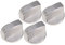 CORHAD Gasherdknopf ergonomisches Design leicht 4 Ersatzknöpfe für Gasherd robuste Zinklegierung hitzebeständig