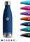 Gourde Isotherme, 500ml Gourde Enfant, Gourde Sport Anti-Fuite, Gourde Inox Sans BPA, Facile à Transporter, Bouteille Isotherme, Réutilisable, Bouteille d'eau pour Running, École, Bureau, Bleu Foncé