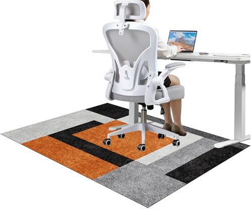 JaevKwzy Bodenschutzmatten für bürostühle, Gaming Teppich, Schreibtischstuhl Unterlage, Bodenschutz Bürostuhl Teppichschoner für Parkett, Laminat, Hartböden Teppichboden 70 x 100 cm
