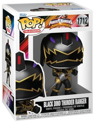 Funko POP! TV: Power Rangers Dino Thunder - Black Dino Ranger - Figure | Official Superheroes Merch - Collectable Vinyl Figurine for Shelf Display - Birthday Gift Idea for Fans and Collectors