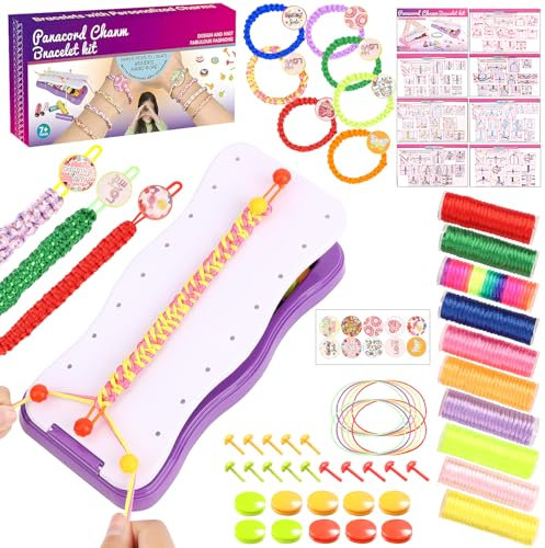 OWill Freundschaftsarmband Selber Machen für Mädchen - Basteln Armbänder Selber Machen, Kreatives Freundschaft Armband Herstellung Bausatz für Kinder ab 6 Jahre, Geschenkidee für Mädchen 6-12 Jahre