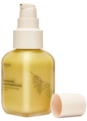 nkm Naturkosmetik München Erneuernde Feuchtigkeitscreme - 50 ml - Gesichtsflurid mit Hyaluron - Spendet Feuchtigkeit - Vegan - Für alle Hauttypen - Dermatologisch Getestet