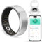 Smart Ring Fitness Tracker Ring for Men Women - Health Heart Rate Ring with Motion Tracking, Sleep Monitor, and Oximetry, No Subscription Fee, Family Care, Remote Photography, IP68 Waterproof(12#)