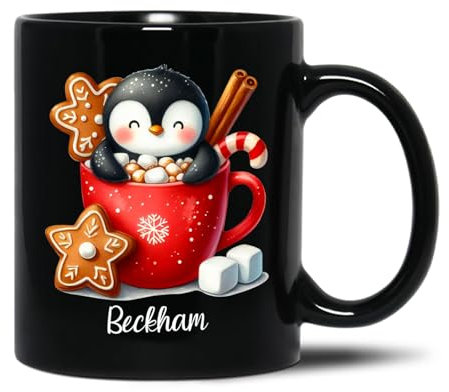 Penguin Hot Chocolate Porcelain Mug 330 ml Mug Modern Drinking Cup Funny Travel Mug Fun Gifts for Christmas Mom Anniversary Celebration