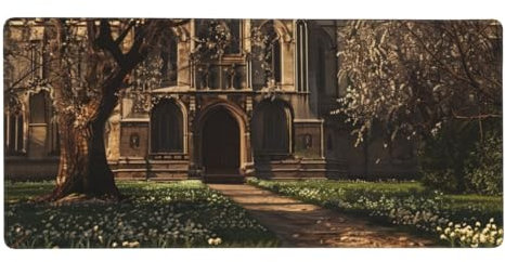 Arbre Tapis de Souris XXL 1200 x 600 x 4mm Grand Tapis de Souris Gamer, Vert Tapis Souris avec Bords surpiqués et Base en Caoutchouc antidérapante pour Clavier et Souris, Decoration Cadeaux-GZ1211