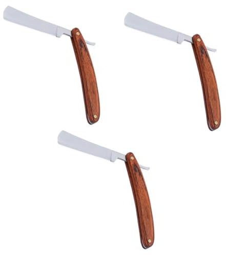 DEARMAMY 3 Pièces rasoir vintage shaver rasoirs Rasoir traditionnel Rasoir de salon Rasoir de rasage rasoir de sureté rasoir coupe choux razoir safety razor rasoir shavetastic rasoir droit