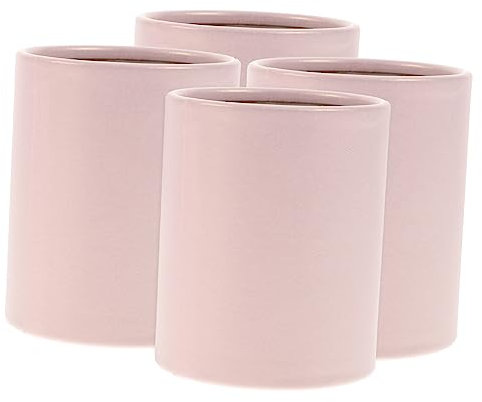 POPETPOP 4 Stück Kleiner Runder Blumeneimer Aus Karton Zylindrische Blumenverpackung Rosa Blumenstraußhalterbox Für Floristen Und Tischdekoration