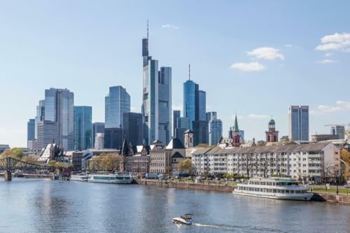 Puzzle für Erwachsene, 2000 Teile, Skyline von Frankfurt, Deutschland, glänzend, Banner, Luftaufnahme, A247, anspruchsvolle Puzzles für Freunde und Familie, Wanddekoration, 70 x 100 cm