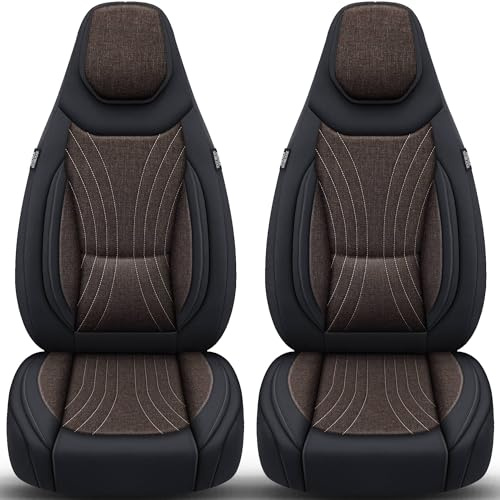 Schonbezüge Sitzbezüge für Renault Megane Bj ab 2021 in Schwarz/Braun C12