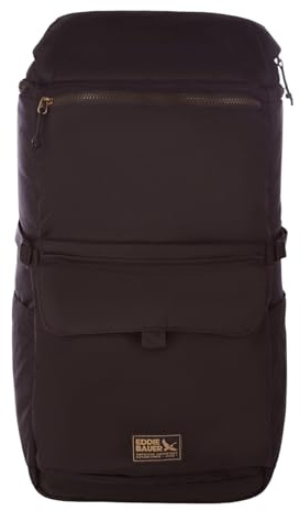 Eddie Bauer Bygone Rucksack, Laptop-Hülle, Reisen, Arbeit, Wandern, strapazierfähig, Nylon, 30 l, Schwarz