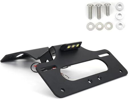 DecoracióN Moto Compatible Con CRF300 Para L Para Rally Para Rx Para Rl 2021-2024 Soporte De Marco Trasero Para Placa De Matrícula Kit Eliminador De Guardabarros Trasero(Without Reflector)