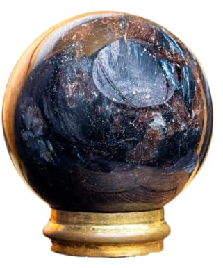 DSZUJTYROP 1 Sfera di Blu Decorata con Gemme Scintillanti