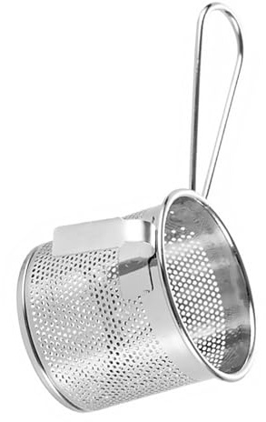 Kichvoe Hot Pot Separation Colander Hanging Mesh Net Strainer Spoon for Side Use Hot Pot Colander for Easy Cleaning Home and Restaurant Serving 6.50 X 3.15 X 2.76 in