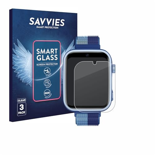 Savvies Schutzglas für Oliimptek T45 | 3 Stück Transparenter Displayschutz Made in Germany Panzer Schutz Glas 9H Schutzfolie HD Klar Blasenfrei Einfache Montage