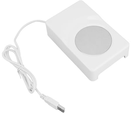 Qcwwy Cup Warmer Cooler,USB Powered Dual Use 10°C to 45°C Compact Beverage Warmer Drink Cooler Heating Cooling Pad Cold and Hot Coasters for Coffee Tea Milk Cosmetics