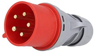 025-6TT Connecteur: alimentation AC triphasées prise mâle mâle 32A PCE