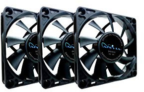 Apevia 70mm x 70mm x15mm Black Case Fan W/4PIN Molex + 3PIN Motherboard Adapter CF7015S-3 (3 Pk)