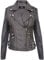 Infinity Leather Damen Retro Grau 100% Nappaleder Bikerjacke L