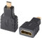 J&D 2-Pack Micro HDMI vers HDMI Adaptateur, Plaqués-Or HDMI Femelle vers Micro HDMI Mâle Convertisseur D'adaptateur Compatible avec la Caméra du Smartphone