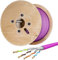 hb-digital 500m CAT 7A Câble réseau LAN Ethernet RJ45 S/FTP PiMF Internet d'installation en Cuivre solide max. 1200MHz pour Switch Prise Serveur PC LSZH Sans halogène AWG23 violet