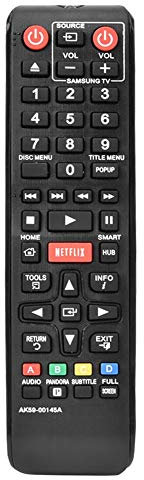 Télécommande Universelle pour Samsung, Lecteur DVD Télécommande de Remplacement Remplacement du contrôleur de Remplacement pour Samsung Blu-Ray DVD Player