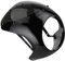 Scheinwerfer Windschutz Motorrad Scheinwerfer Verkleidung 7in Scheinwerfer Verkleidungs Wind Deflektor Windschutzscheibe Universal für Motorrad (Glänzend Schwarz + Schwarz l