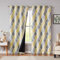 Beauoop Yellow Grey Blackout Curtains for Living Room 90 Inch Drop Geometric Curtains Lattice Moroccan Print Room Darkening Thermal Insulated Energy Efficient Window Curtain Drapes 2 Panels