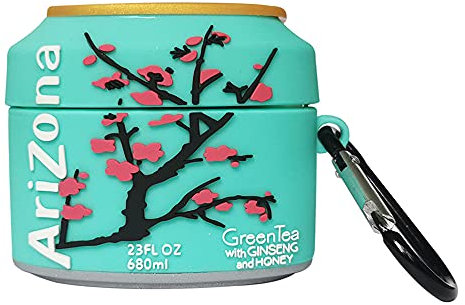 Kompatibel mit AirPods Case Pro Arizona Getränk, Niedliche 3D Cute Cartoon Silikon Hülle Schutzhülle Arizona, Kinder Teenager Jungen Mädchen Frauen für AirPods Case Cover（Arizona Getränk）