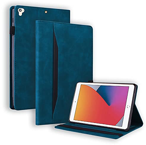 Auslbin Funda para iPad Air/iPad Air 2/iPad 9.7 Pulgadas 2018/2017(6ª/5ª Generación),Estuche de Tableta de con Soporte para lápiz/Función Auto Sueño Estela/Función de Soporte,Azul