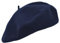 MELEGARI Baskenmütze für Damen, 100 % Wolle, Roma Beret, hergestellt in Italien, Navy 05, One size