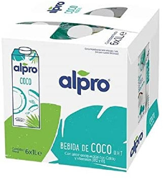 Alpro Bebida Vegetal de Coco - Pack de 8 x 1L