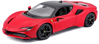 Bburago B18-16015 Ferrari Race & Play SF90 STRADALE 1:24 Die-Cast Collectible Car, Assorted Colours