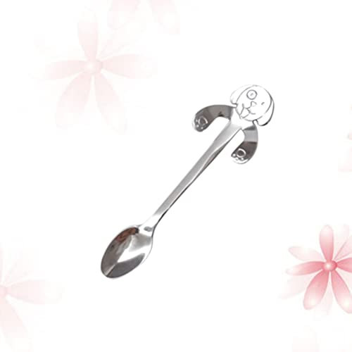 YARNOW Simpatici Cucchiaini Cucchiai Per Bambini in Metallo Cucchiai Da Tazzina Cucchiaio Per Bambini Cucchiaio Da Cucina Mini Cucchiai Zuppa Bambino Concentrato Cucchiaio D'argento