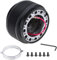 DriSentri Steering Wheel Hub Adapter, Aluminum & Plastic Car Quick Release Steering Wheel Boss Kit Racing Hub Adapter with 6 Bolts fit for TOYOTA