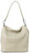 Cas8 Shopper Tasche Damen PAOLA - Schultertasche, Handtasche, Umhängetasche aus premium Leder, handbag mittelgroß, Beuteltasche, Tote Bag, made in Italy, Latte