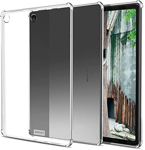 easyBee Custodia compatibile con Lenovo Tab M10 (3rd Gen) 10,1 pollici 2022 TB328 case, ultra sottile silicone antiurto cover posteriore protettiva - trasparente
