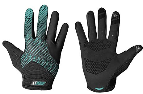 DAPPER RACING | SIMRACING Handschuhe | Gültig für Touchscreen | Verstärkung auf der Handfläche | Rutschfestes Silikon | Optimaler Griff | Leicht und atmungsaktiv | Für SimRacers | Serie Green GT, L