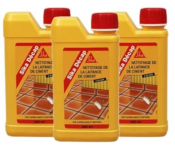 SIKA Lot de 3 décapants de laitance du Ciment Décap - Ambré - 500ml
