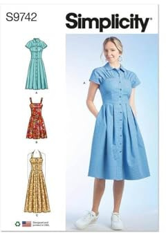 SIMPLICITY SS9742D5 Misses' Dresses D5 (4-6-8-10-12)