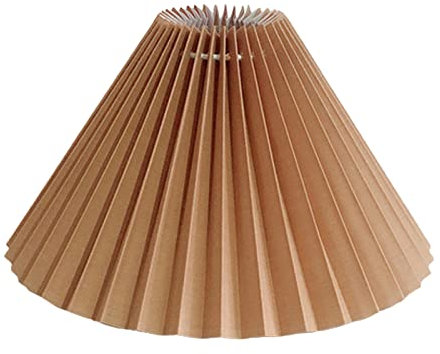 E27 Stoff-Lampenschirm, Plissee, Eierschalen-Form, Kronleuchter-Schutz, Lichtzubehör für Haushaltsbüro (Khaki)