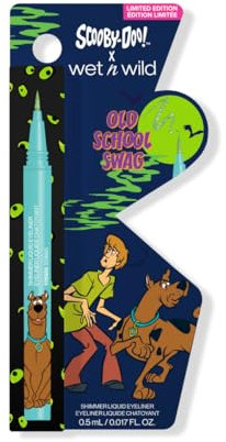 Wet n Wild Scooby-Doo Old Scholl Swag, Eyeliner Liquide avec Pinceau Flexible pour une Précision Ultime, Formule Semi-Transparente et Superposable