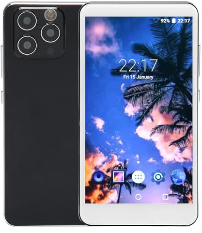 MP4 Player 5 Inch HD Touch Screen HiFi Noise Reduction Portable WiFi Music Player with Camera for, Full Touch Screen Music Player for Travel and Sports, Metal (Black)