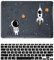 Custodia Compatibile con Nuovo Macbook Pro 15 pollici 2019 2018 2017 2016 con Touch Bar e Touch ID A1990 A1707, Case Rigida Protettivo Plastica Copertina & Tastiera Cover, Astronauta1