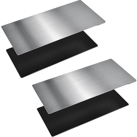 HIKUDIY 2 PCS Flexible Bauplatte, Federstahl Flexibles Bett und Magnetische Basis Plattform für ELEGOO Saturn 4 /Saturn 4 Ultra/Saturn 3/Saturn 3 Ultra/Saturn 2 8K/Saturn 8K 3D Drucker, 224x129mm