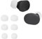 kwmobile 6x Replacement Ear Tips Compatible with JBL Tune Buds - Silicone Tips for Earphones - White
