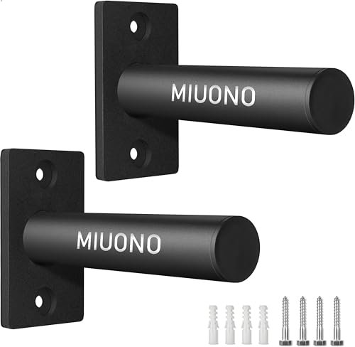 MIUONO Weight Plate Holder, 2 Pack Weight Plate Rack, Fit for 2 Inch Olympic Plate Storage Home Gym