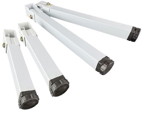 GArcan 4er-Pack Bettbeine, Metallmöbel-Stützbeine, Robustes Bett-Mittelrahmen-Lattenstützbein, höhenverstellbar, für Ersatzteile für Schrank-Sofa-Bettrahmen (29 cm (11,4 Zoll))