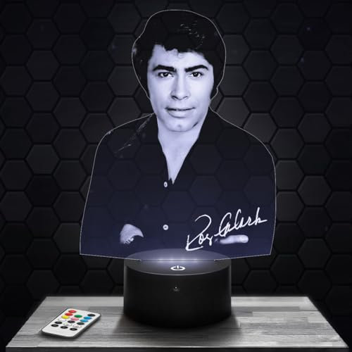 Lampephoto.fr - R. Black 3D Lampe, Touch Nachtlicht, Deutscher Sänger und Schauspieler Deko-Geschenkidee für Männer und Frauen R. Black Nachtlicht Deko-Zimmer Geschenk für Männer und Frauen