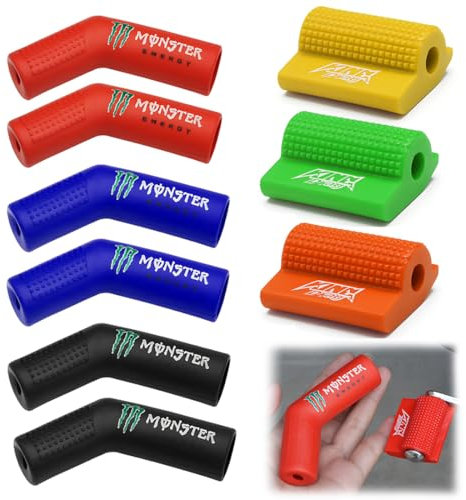 Protection Selecteur Vitesse Moto Multiples couleurs en Caoutchouc Premium Couverture Universelle Protege Chaussure pour Moto Accessoire Protecteur et de Levier Moto Cross Manchon protege chaussure