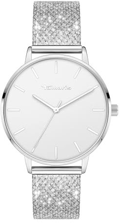 Tamaris Damen Analog Quarz Uhr mit Edelstahl Armband TT-0148-MQ
